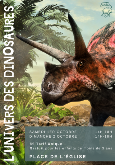 affiche expo dinosaures