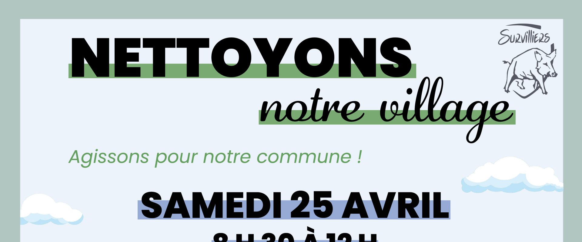 Nettoyons notre village
