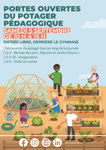 Affiche Potager pédagogique 